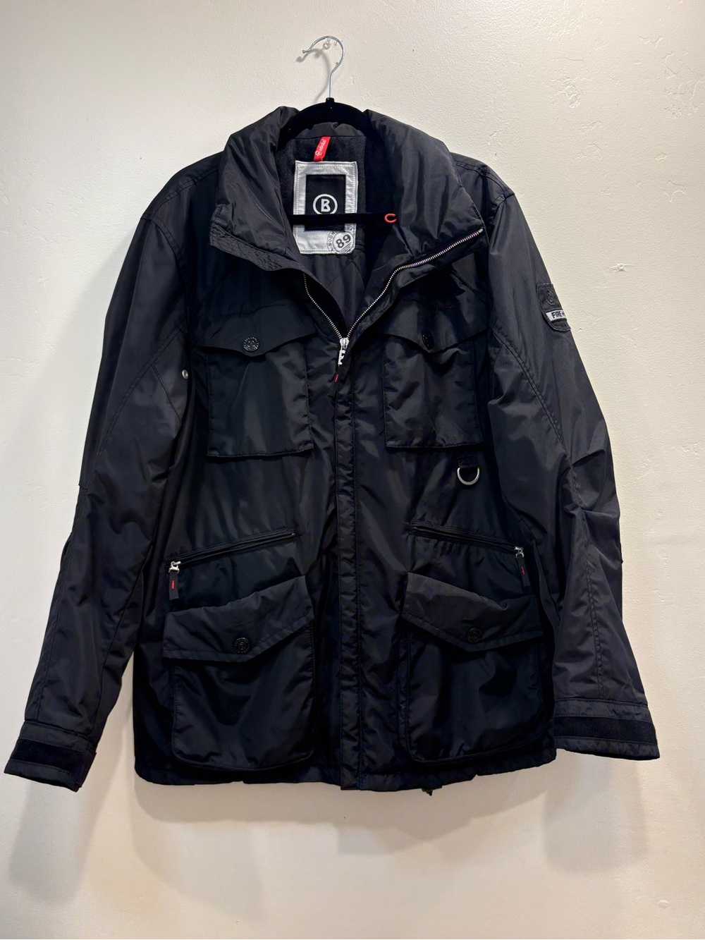 Bogner Fire + Ice Men’s Black Hooded Field Jacket Size L 52
